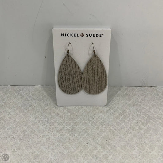 Earrings Dangle/drop By Nickel & Suede