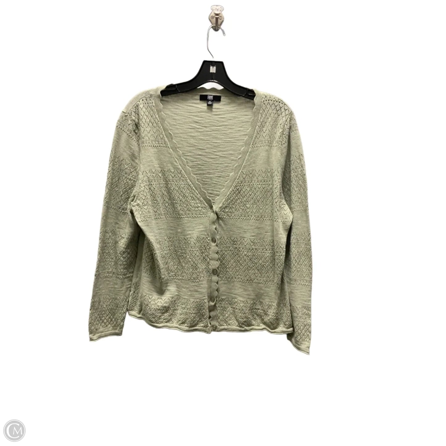 Cardigan By Frye In Green, Size: Xl