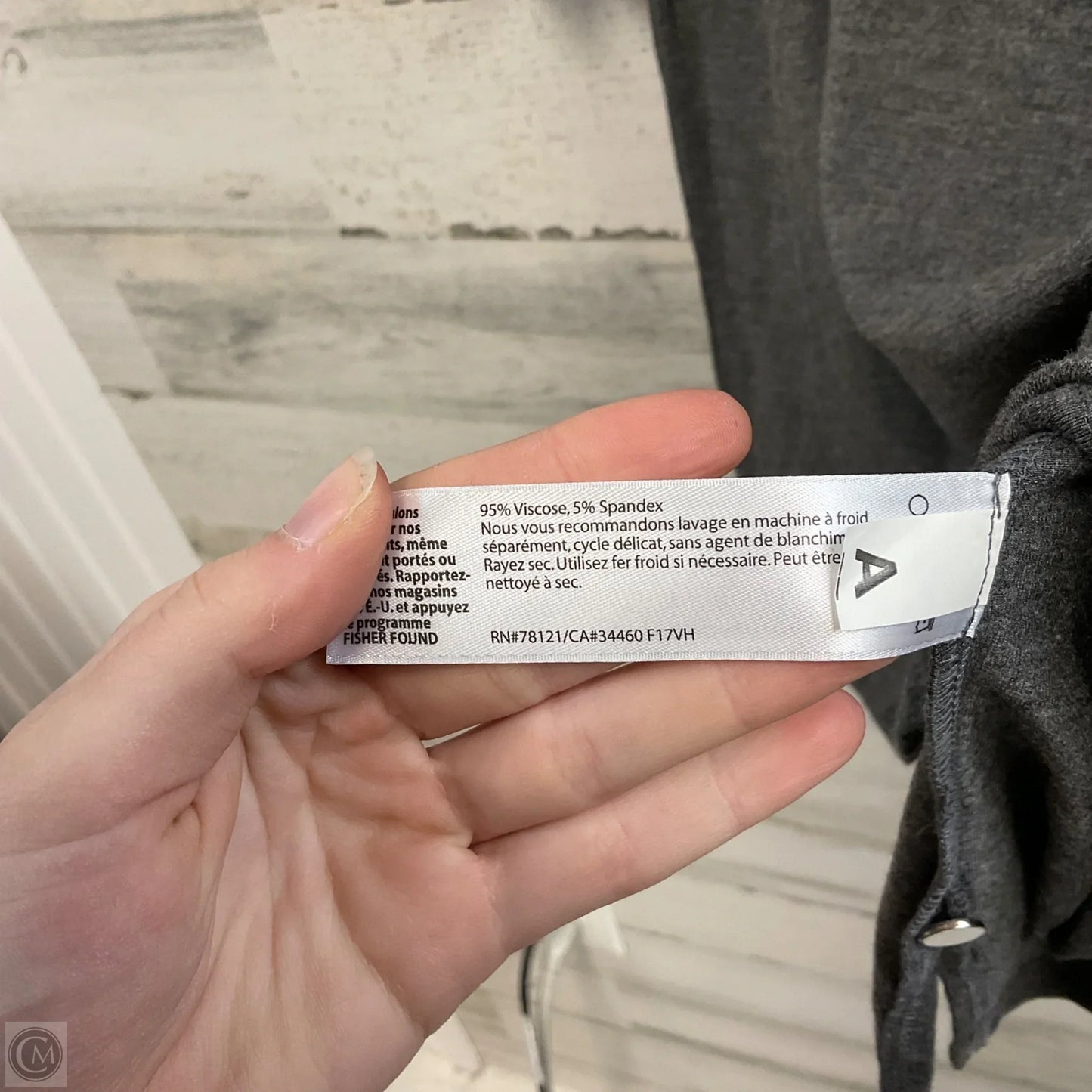 Dress Casual Short By Eileen Fisher In Grey, Size: M