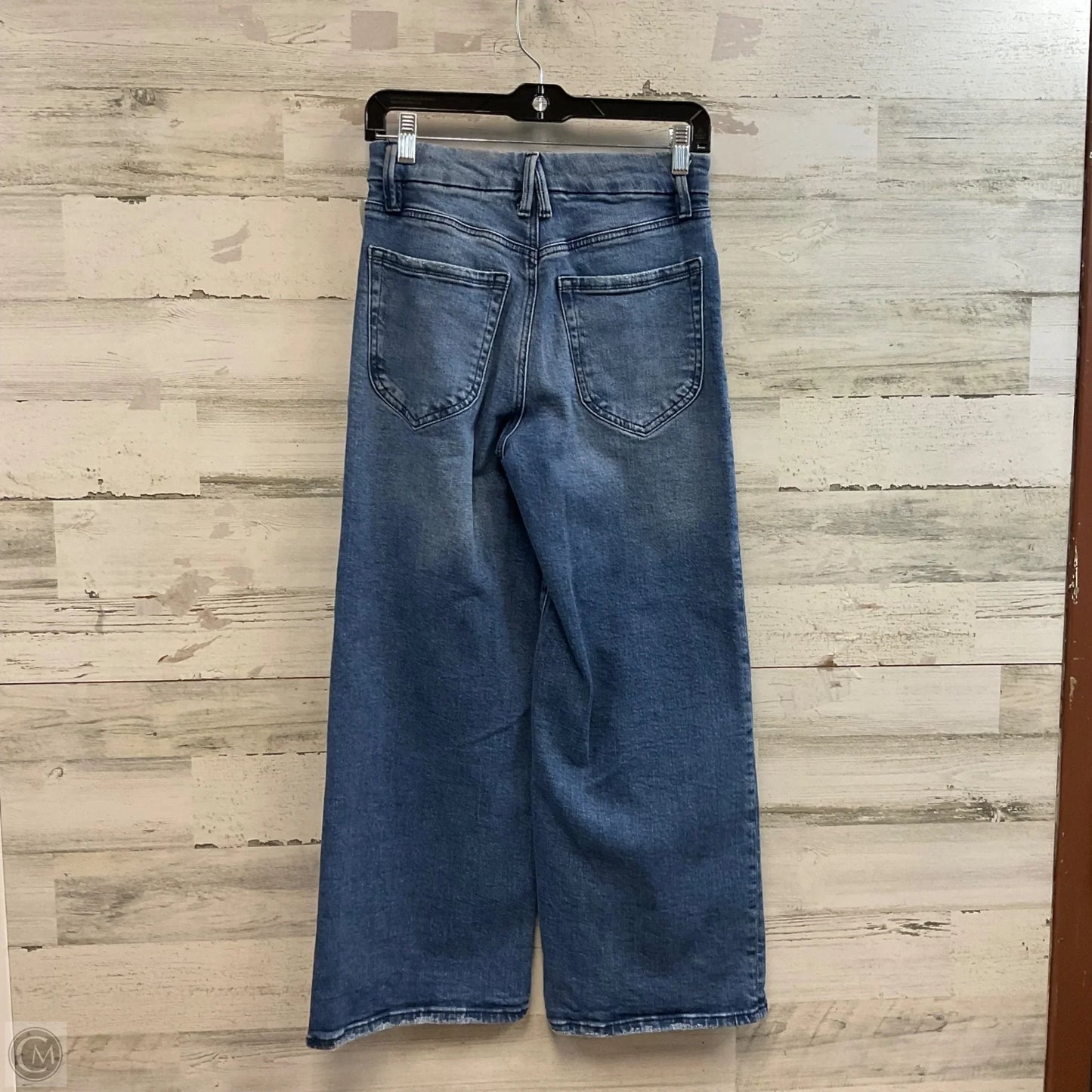 Jeans Wide Leg By Good American In Blue Denim, Size: 2