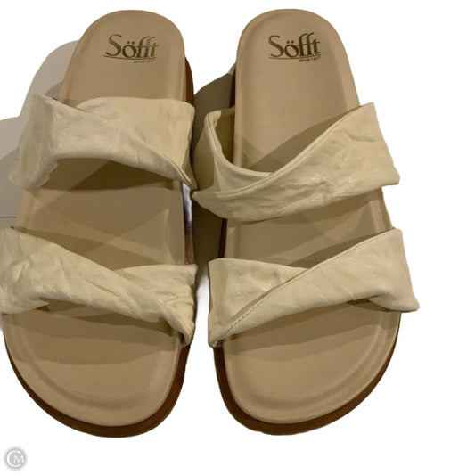 Sandals Flats By Sofft In Cream, Size: 6.5