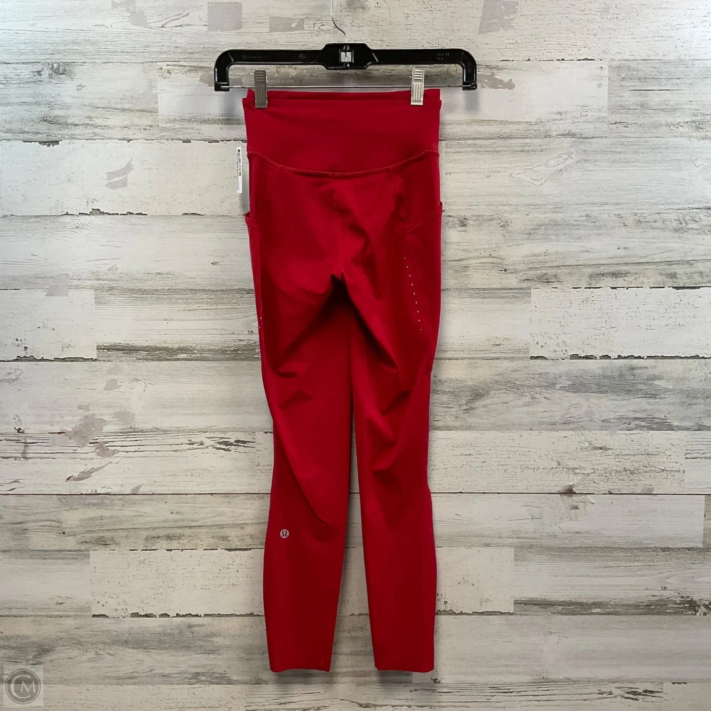 Athletic Leggings By Lululemon In Red, Size: Xs