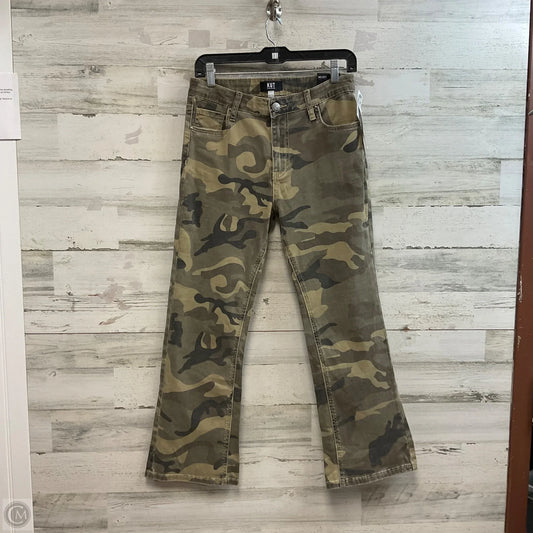Jeans Flared By Kut In Green, Size: 6