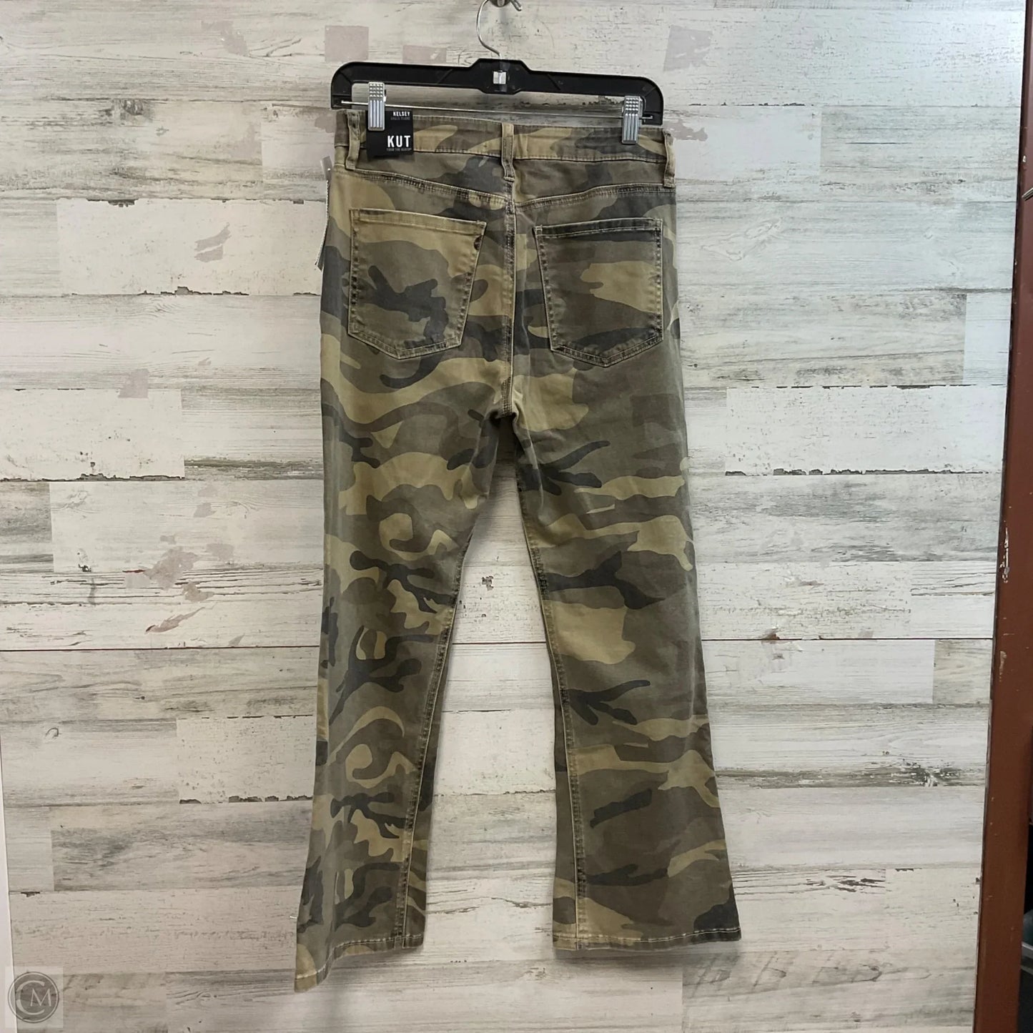 Jeans Flared By Kut In Green, Size: 6