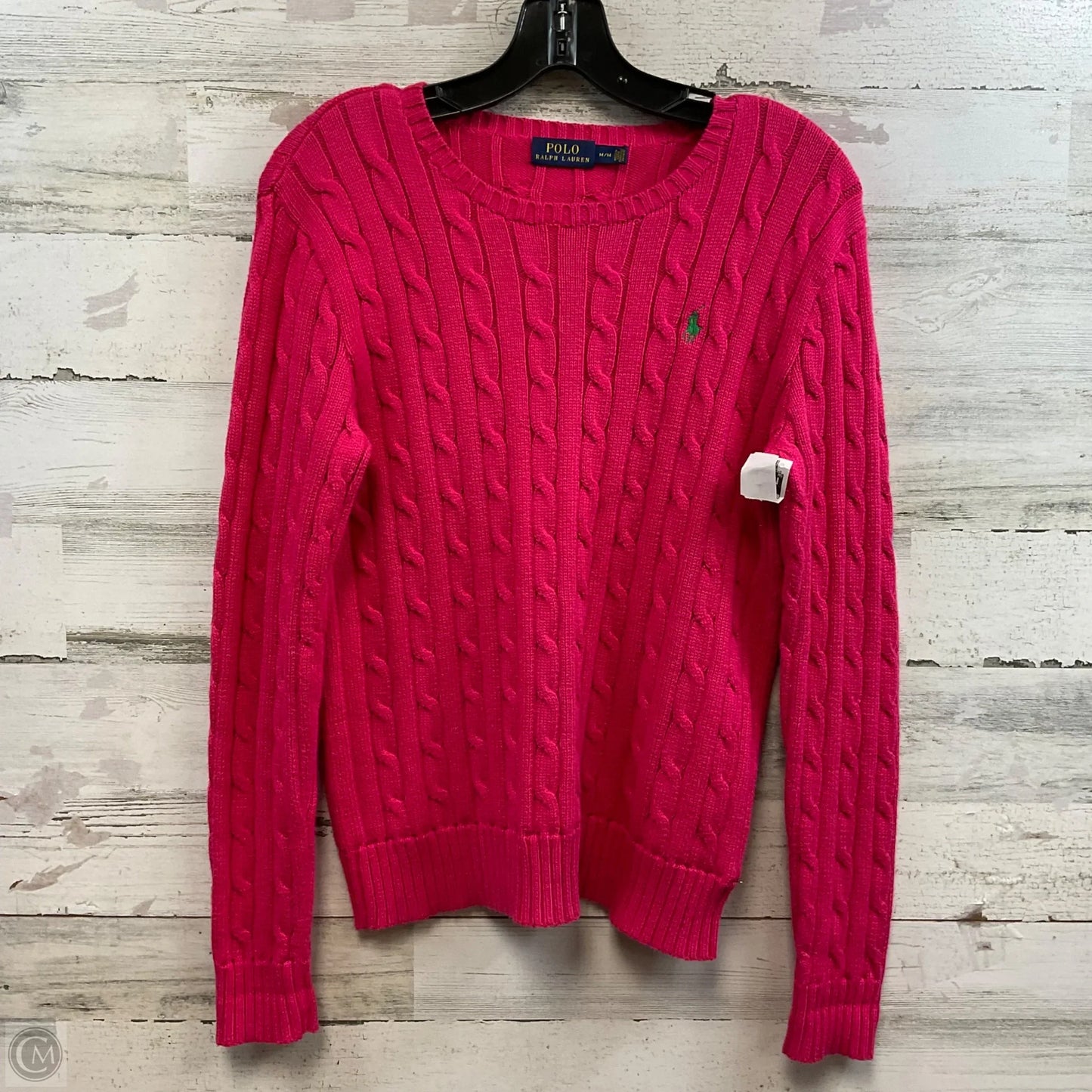 Sweater By Polo Ralph Lauren In Pink, Size: M