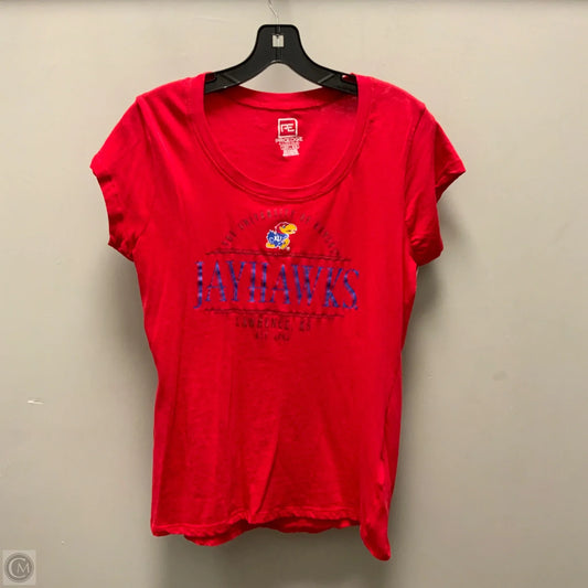 Top Short Sleeve By PE In Red, Size: L