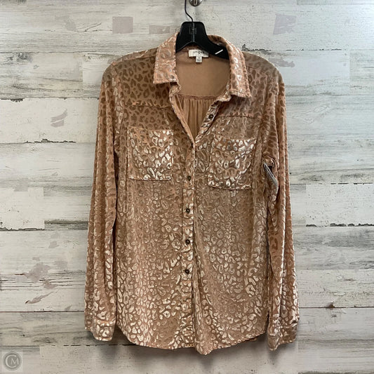 Top Long Sleeve By Umgee In Brown, Size: S