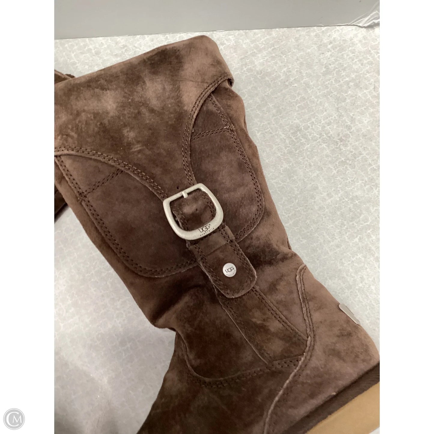 Boots Knee Flats By Ugg In Brown, Size: 7