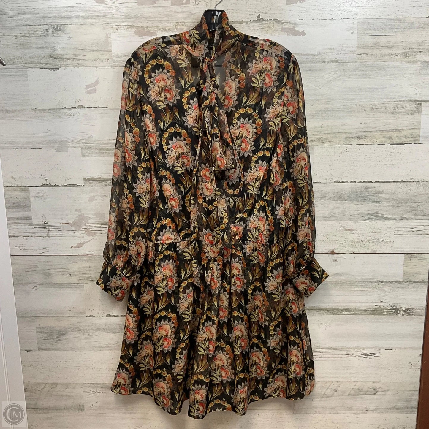 Dress Luxury Designer By Oscar De La Renta In Black, Size: 14