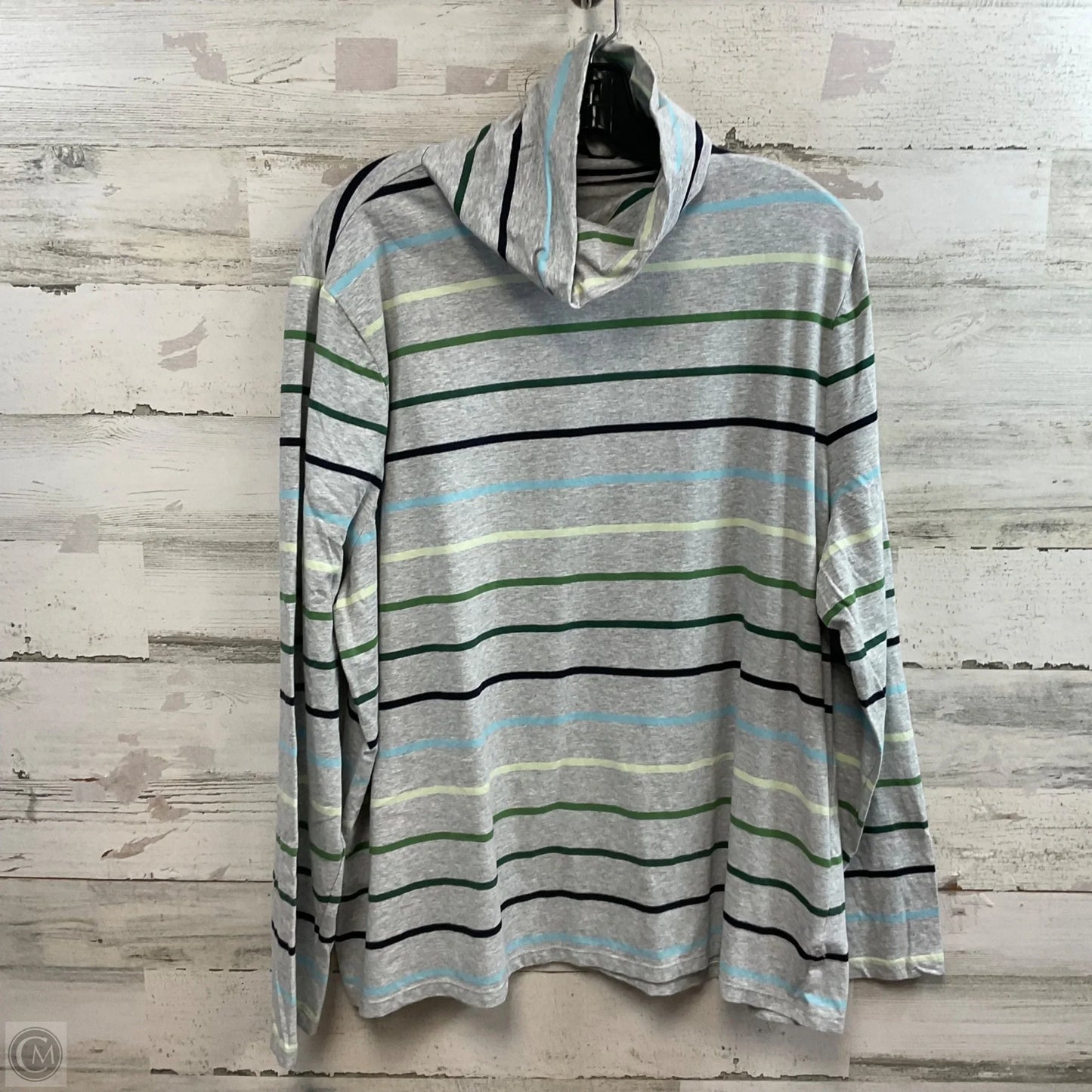 Top Long Sleeve By Talbots In Grey, Size: 3x