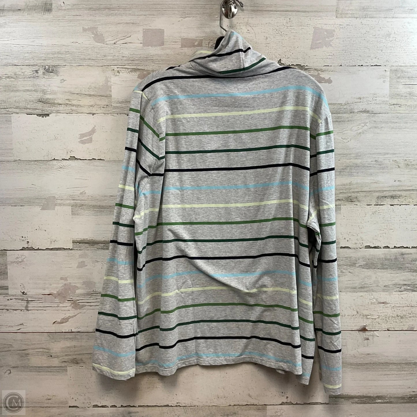 Top Long Sleeve By Talbots In Grey, Size: 3x