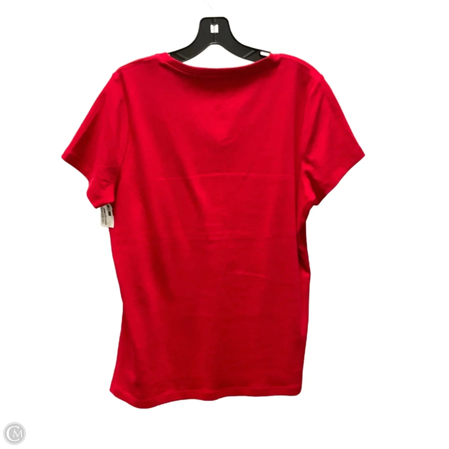 Top Short Sleeve Basic By St Johns Bay In Red, Size: L