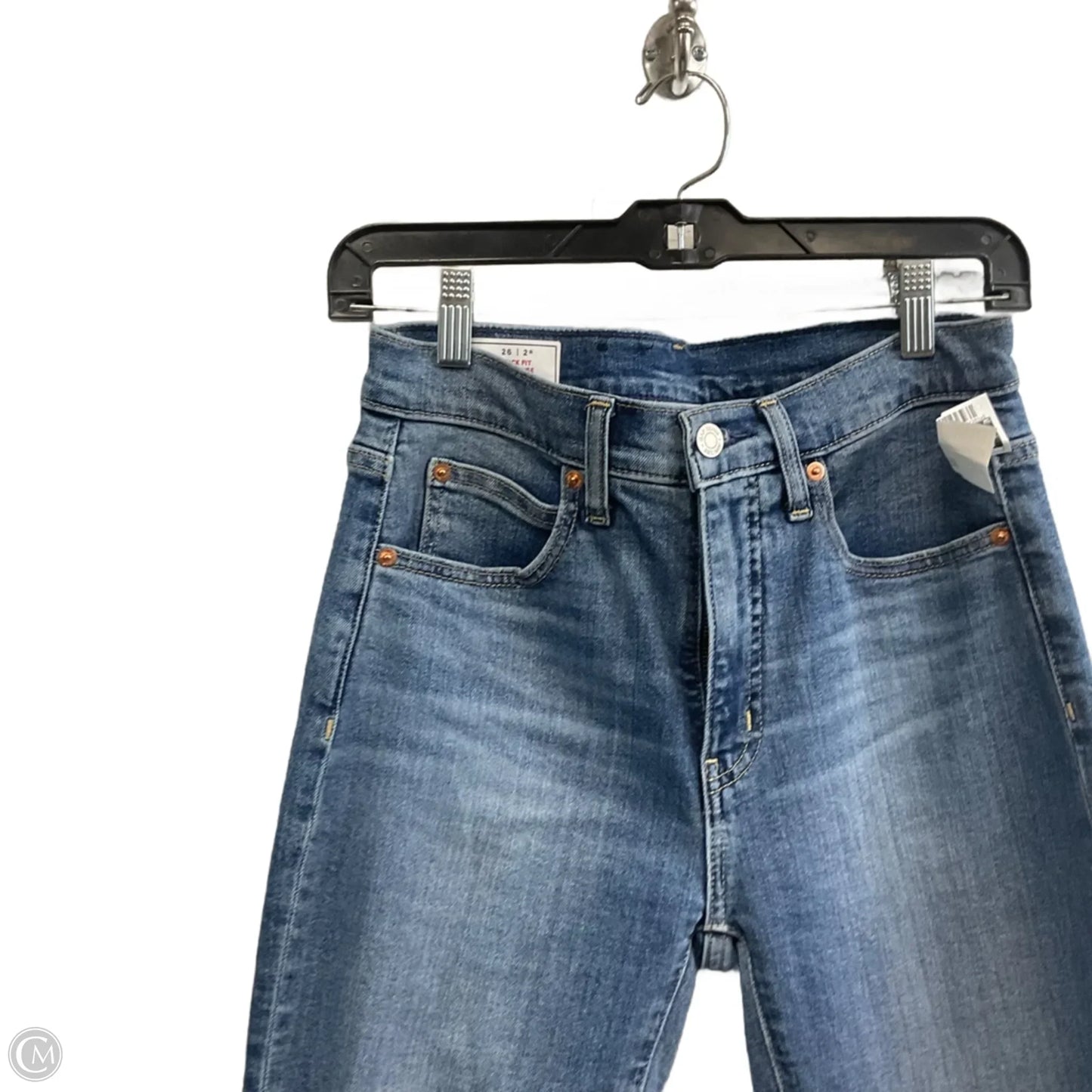 Jeans Straight By Gap In Blue Denim, Size: 2