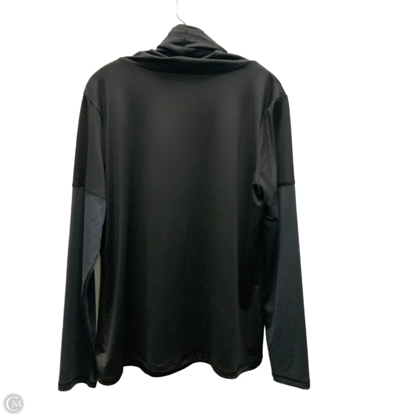 Athletic Top Long Sleeve Collar By Danskin Now In Black, Size: 2x