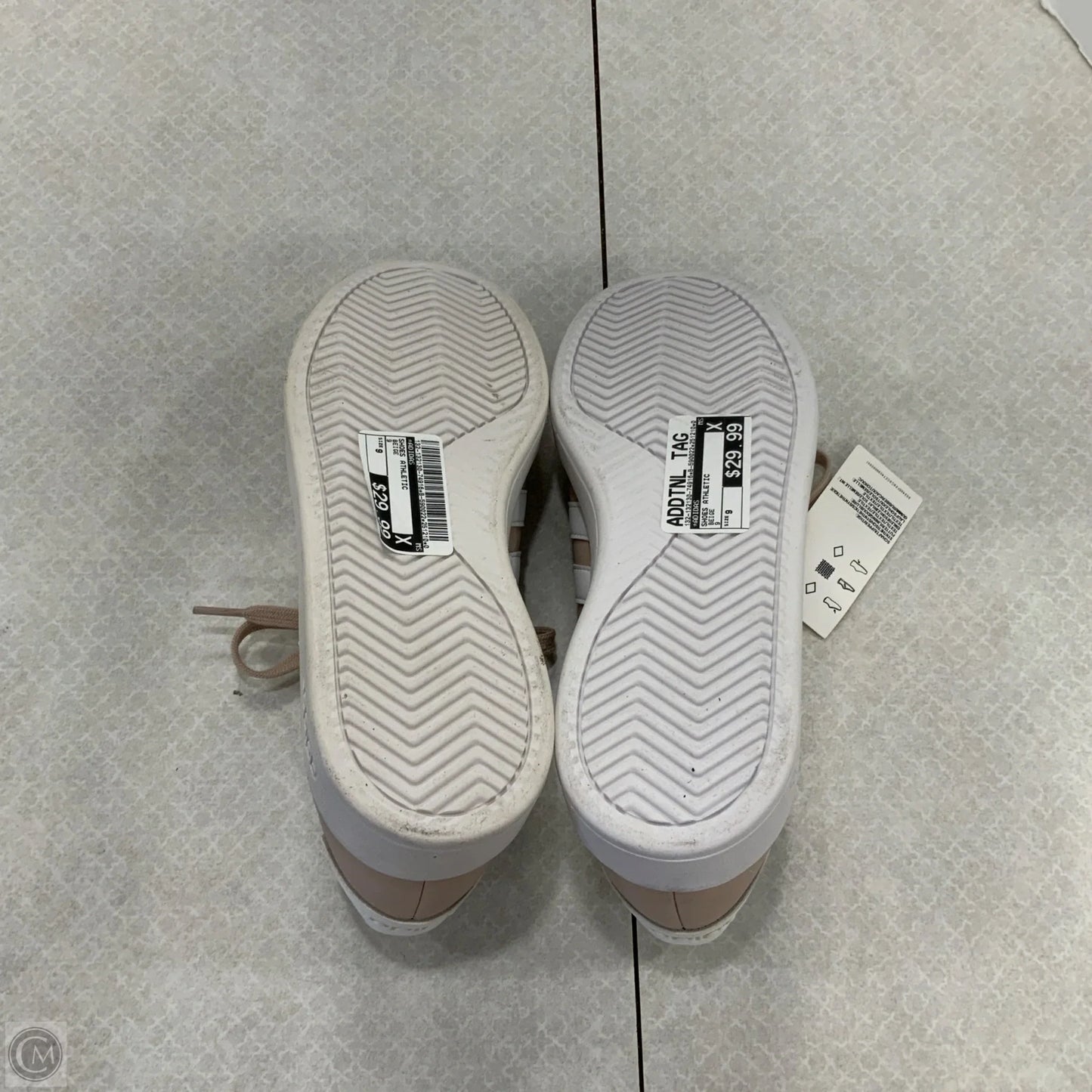 Shoes Athletic By Adidas In Beige, Size: 9