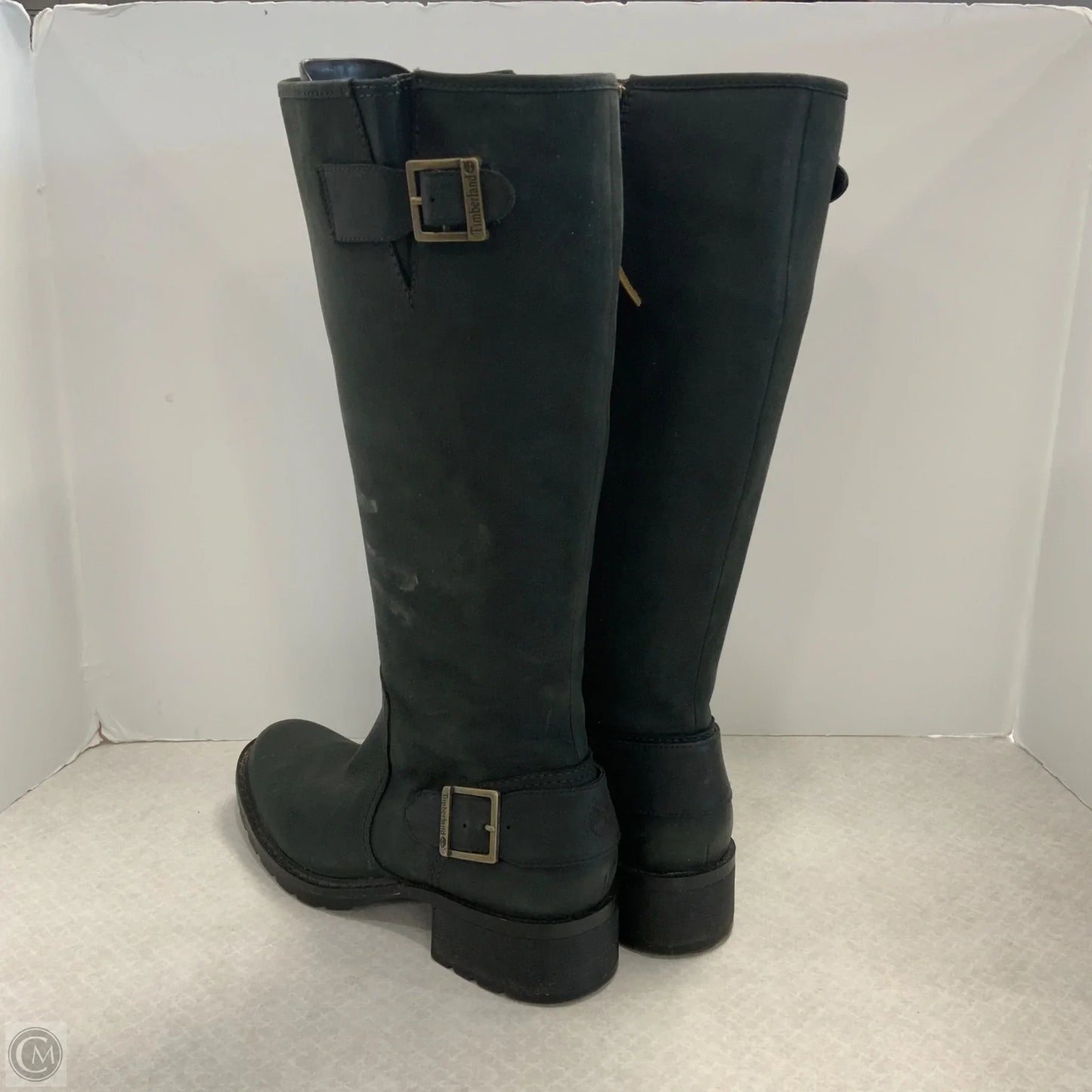 Boots Knee Heels By Timberland In Black, Size: 8