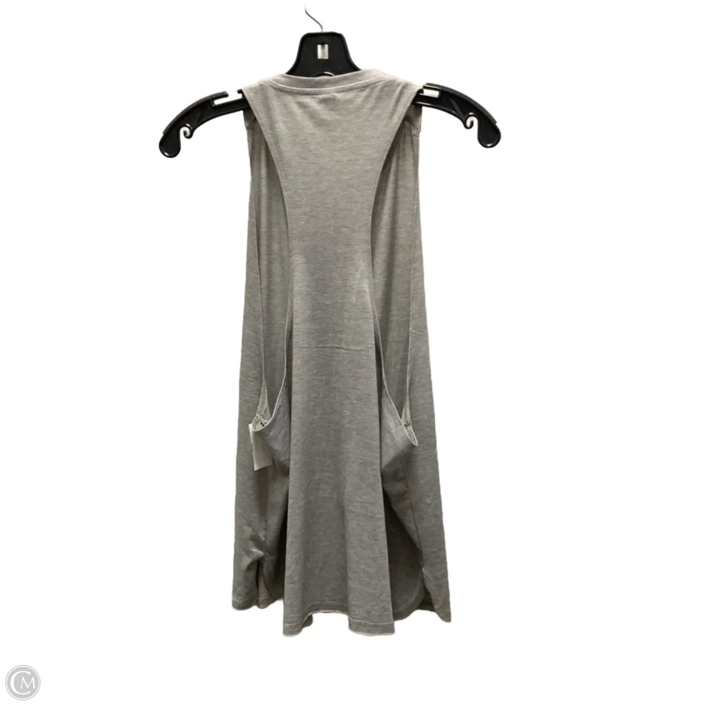 Athletic Tank Top By Icyzone In Grey, Size: L