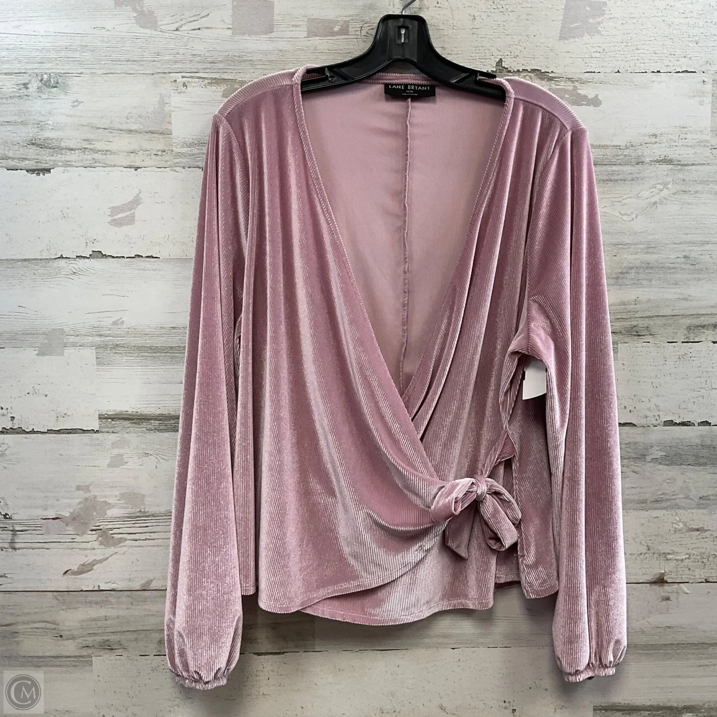 Top Long Sleeve By Lane Bryant In Pink, Size: 2x