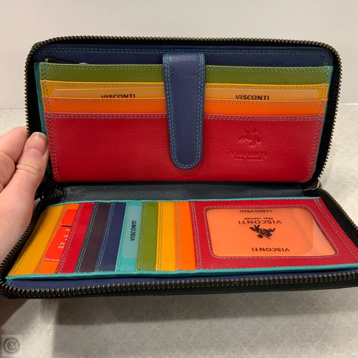 Wristlet Leather By Visconti, Size: Large