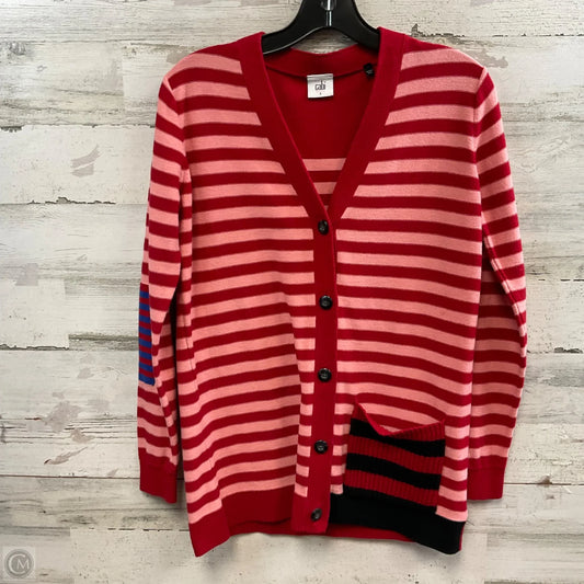 Sweater Cardigan By Cabi In Red, Size: S