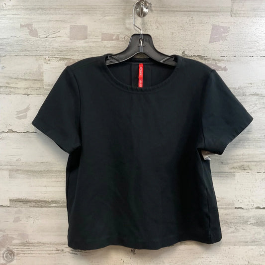 Top Short Sleeve By Spanx In Black, Size: S