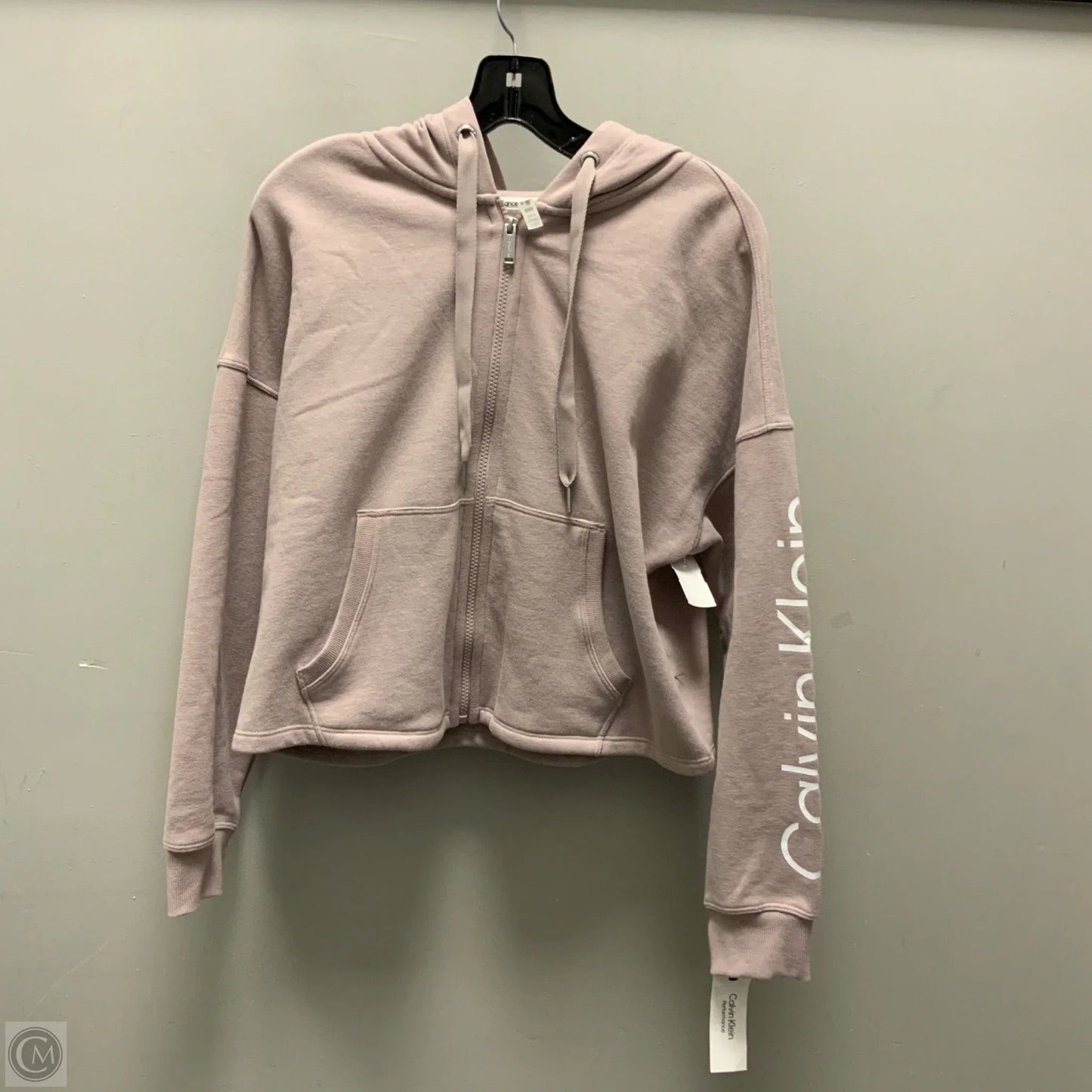 Athletic Jacket By Calvin Klein Performance In Purple, Size: M