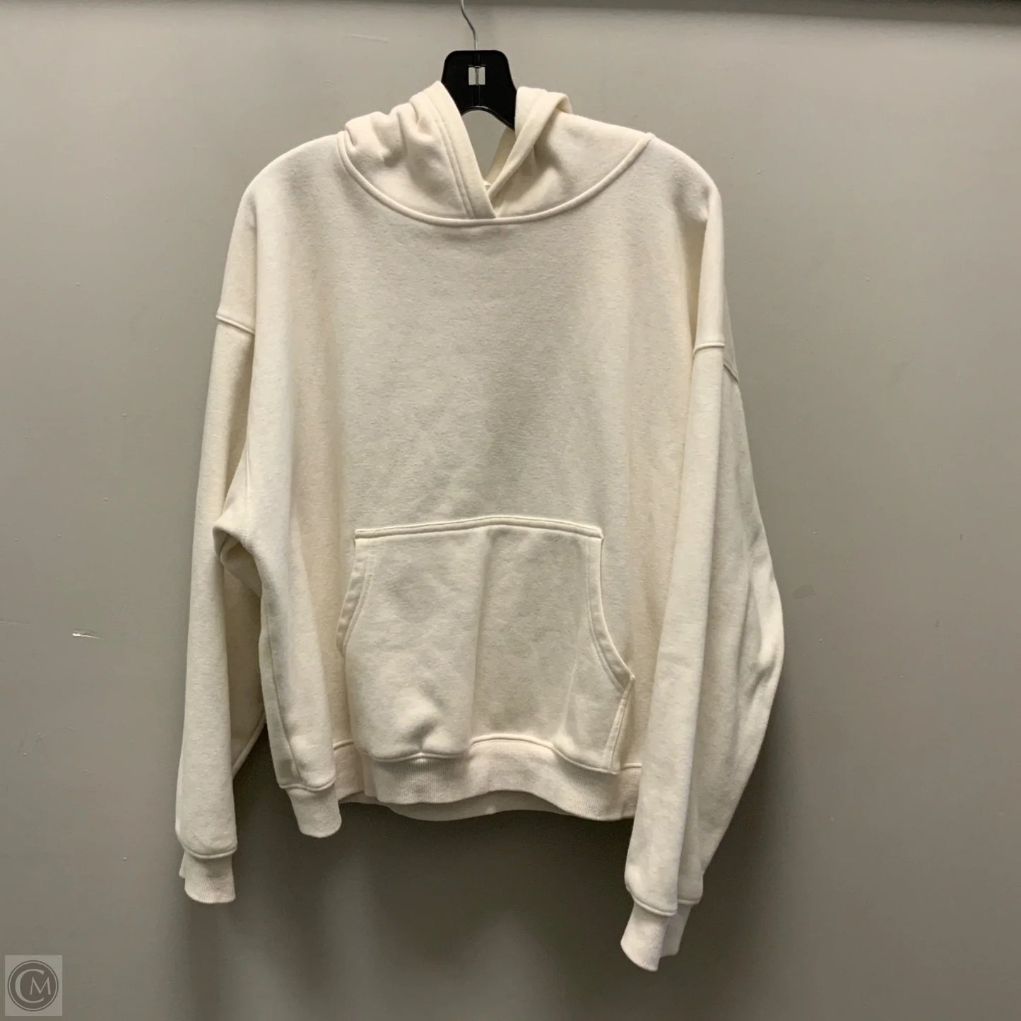 Athletic Sweatshirt Hoodie By Fabletics In White, Size: Xl