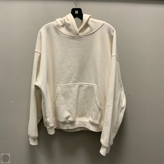 Athletic Sweatshirt Hoodie By Fabletics In White, Size: Xl