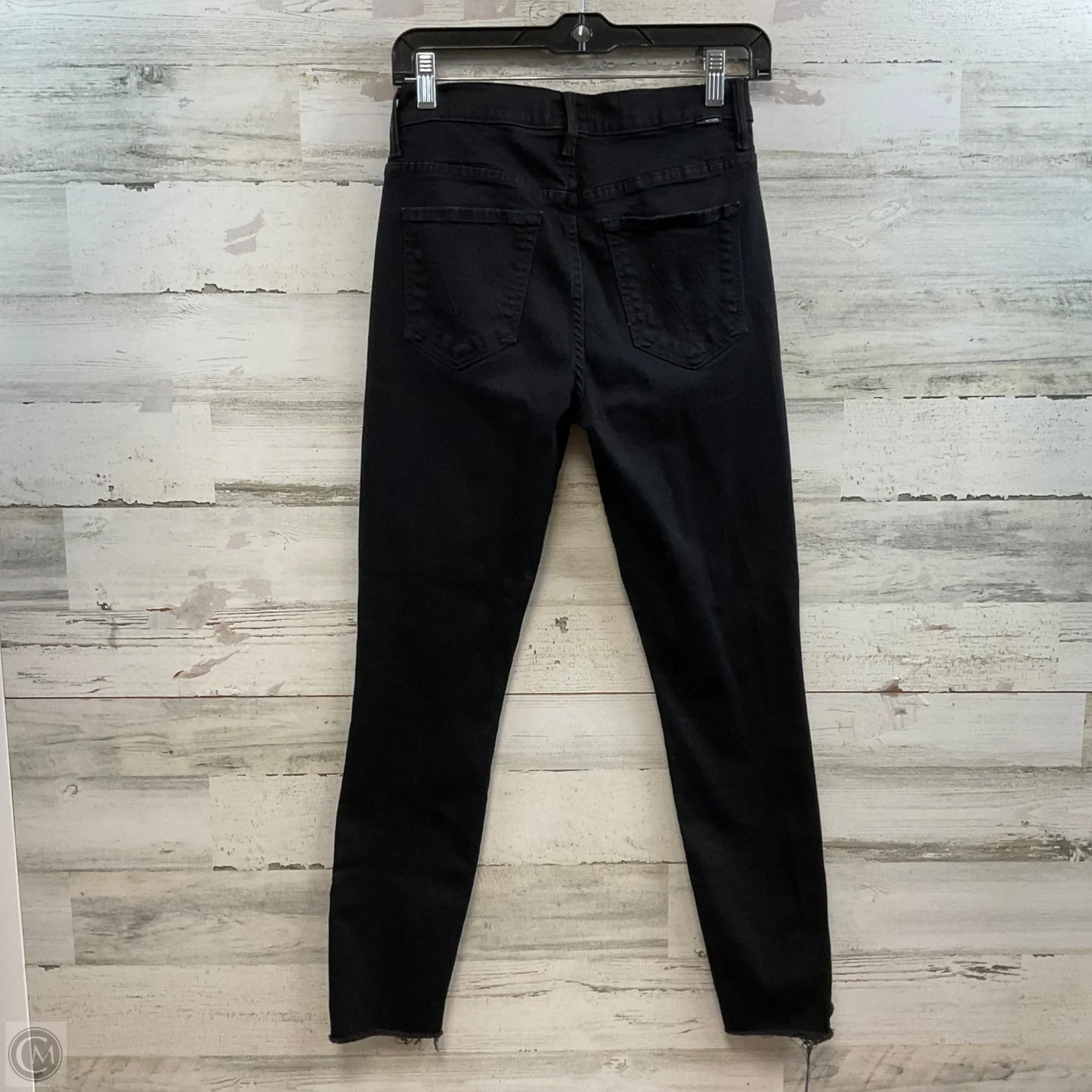 Jeans Skinny By Mother In Black Denim, Size: 4