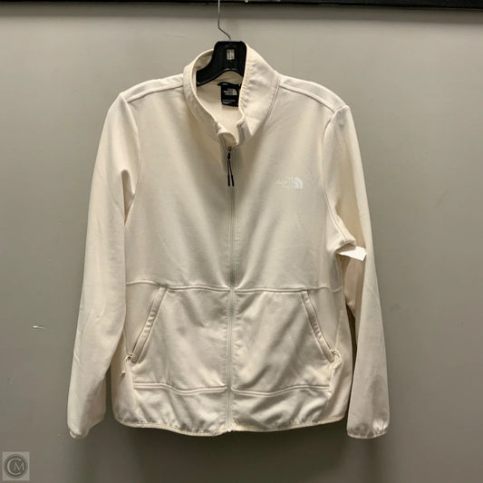 Athletic Jacket By The North Face In White, Size: L