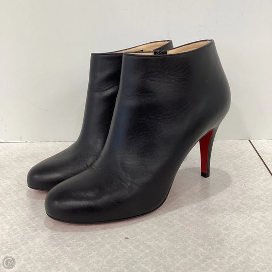 Boots Luxury Designer By Christian Louboutin In Black, Size: 6.5