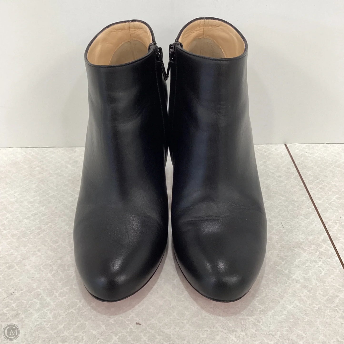 Boots Luxury Designer By Christian Louboutin In Black, Size: 6.5