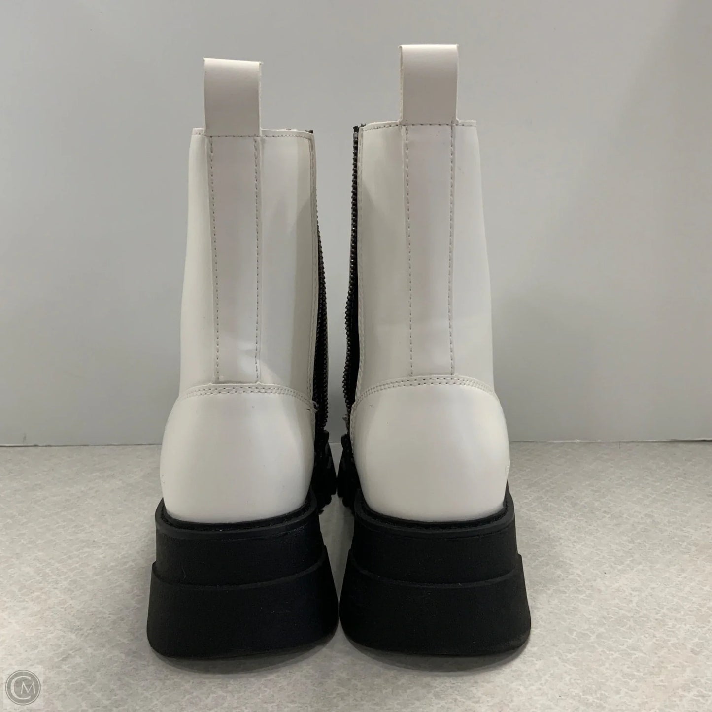 Boots Ankle Heels By Levis In White, Size: 8.5
