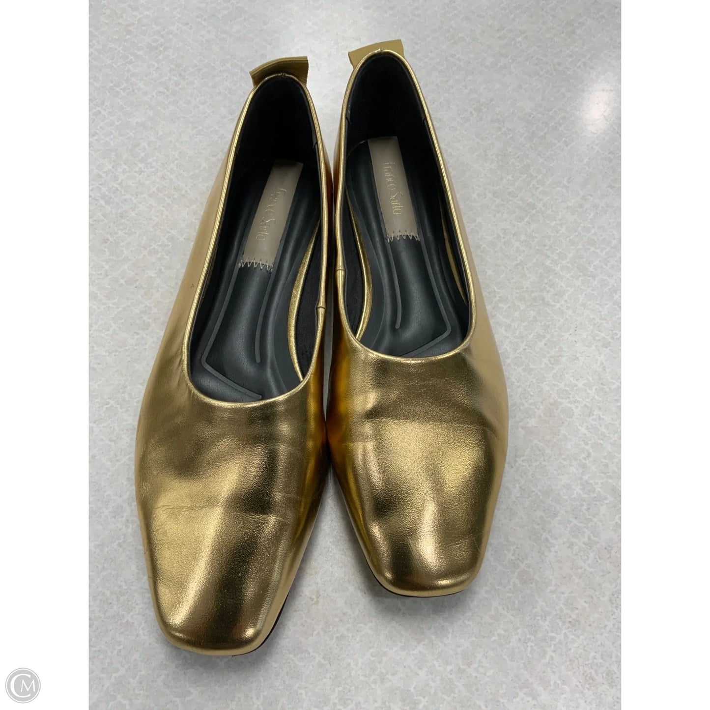 Shoes Flats By Franco Sarto In Gold, Size: 8.5