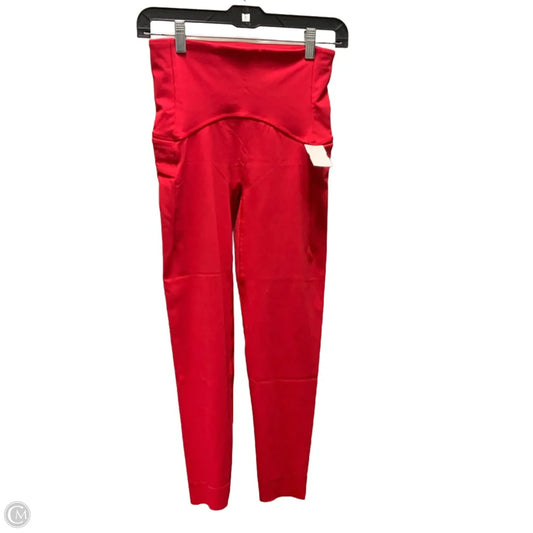 Athletic Leggings By Spanx In Red, Size: S