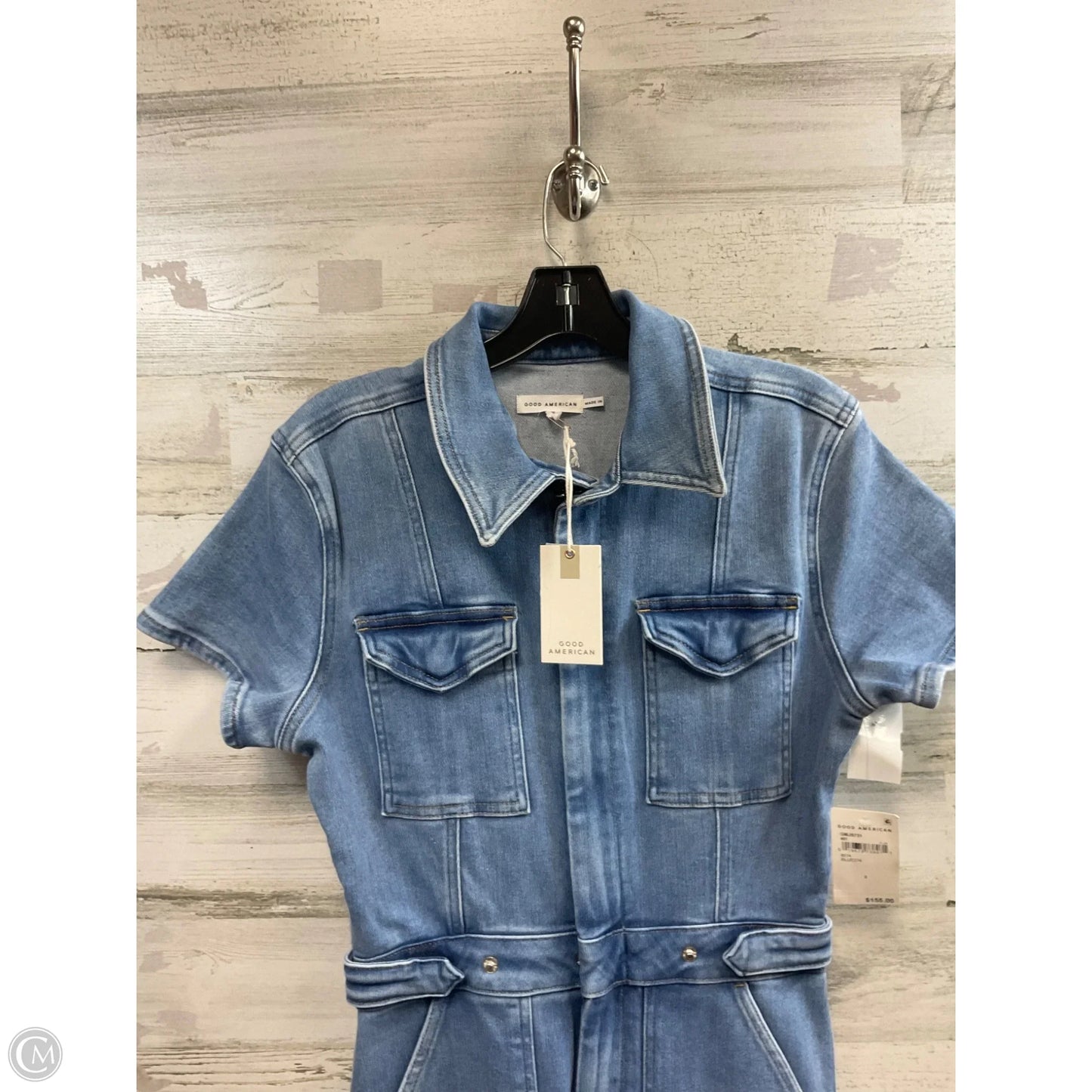 Jumpsuit By Good American In Blue Denim, Size: S