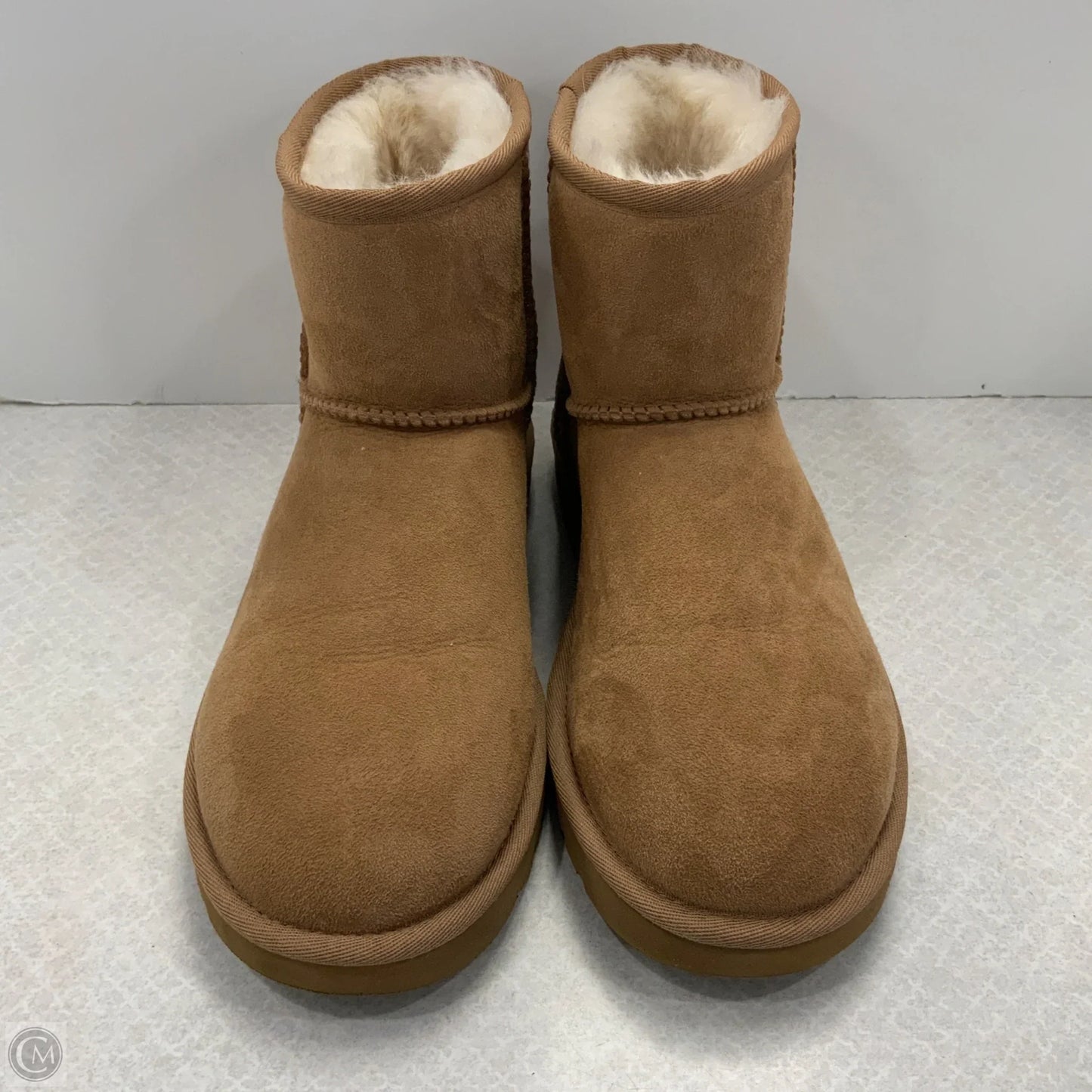 Boots Ankle Flats By Ugg In Brown, Size: 9