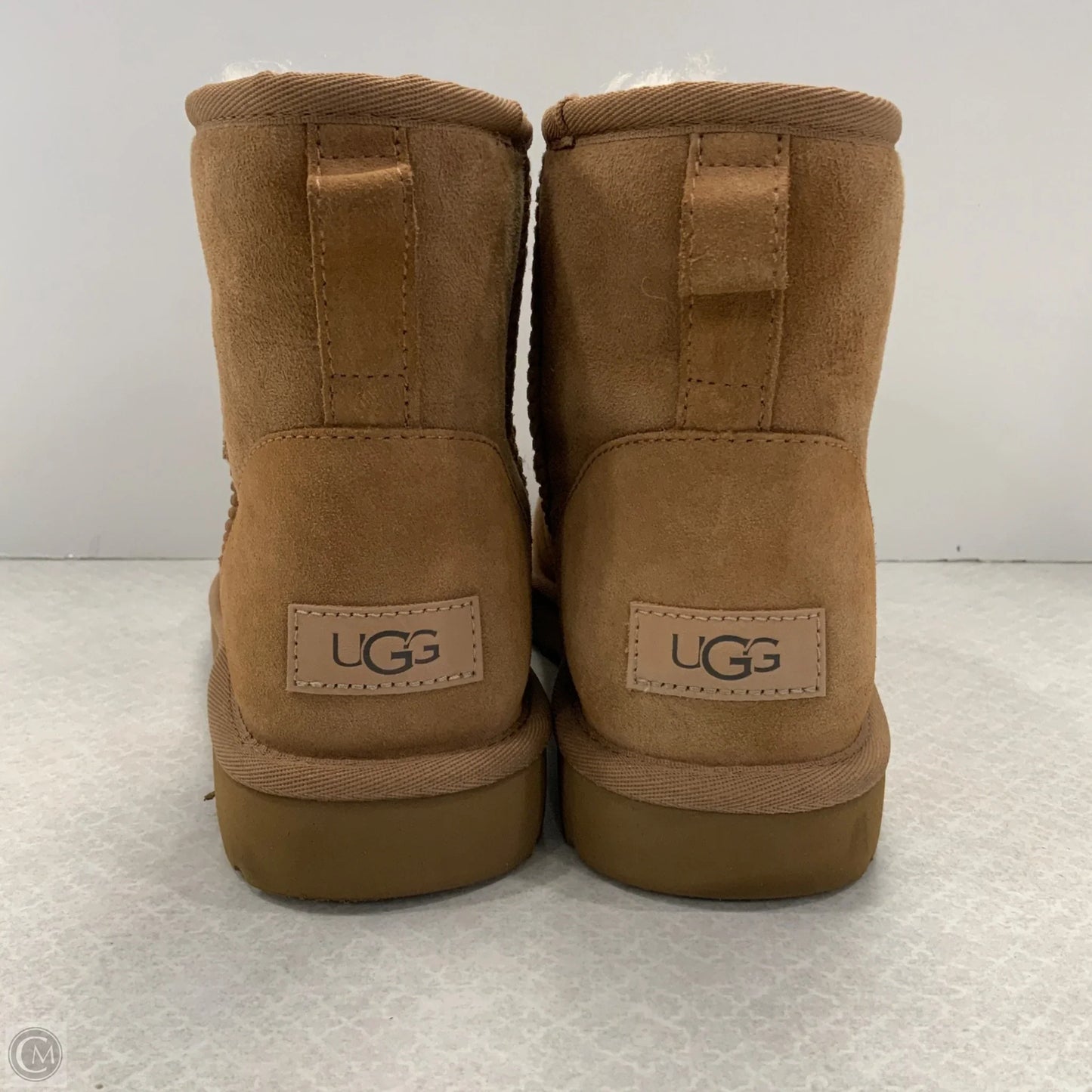Boots Ankle Flats By Ugg In Brown, Size: 9