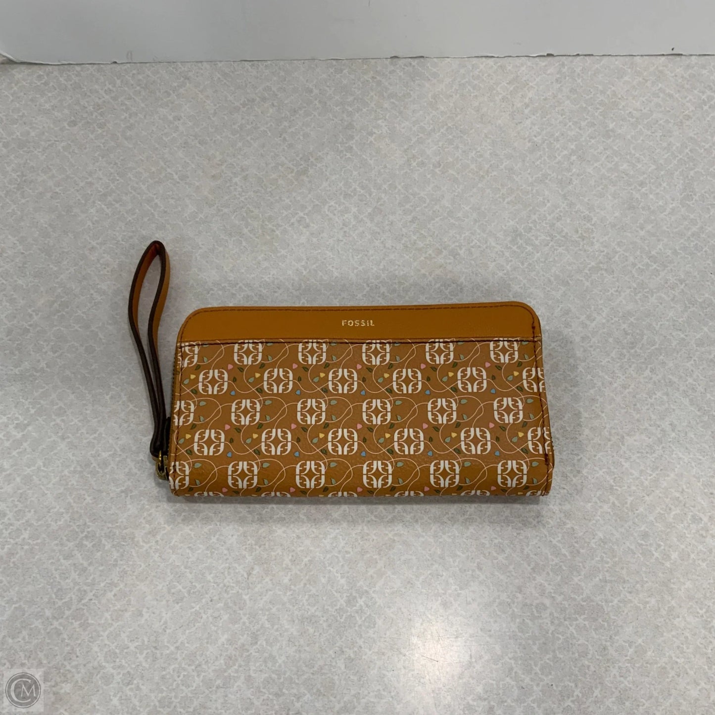 Wristlet Leather By Fossil, Size: Medium