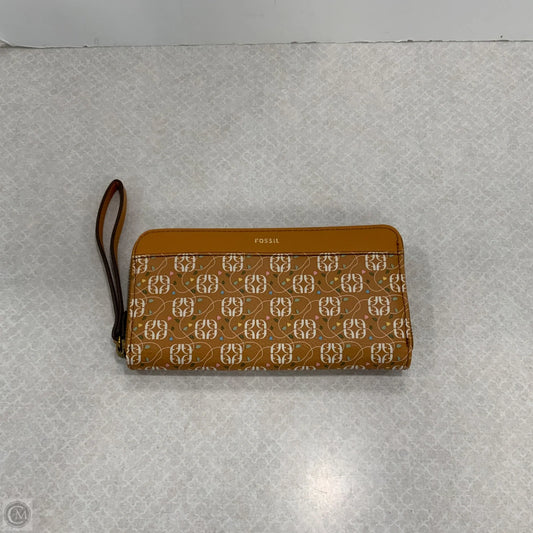 Wristlet Leather By Fossil, Size: Medium