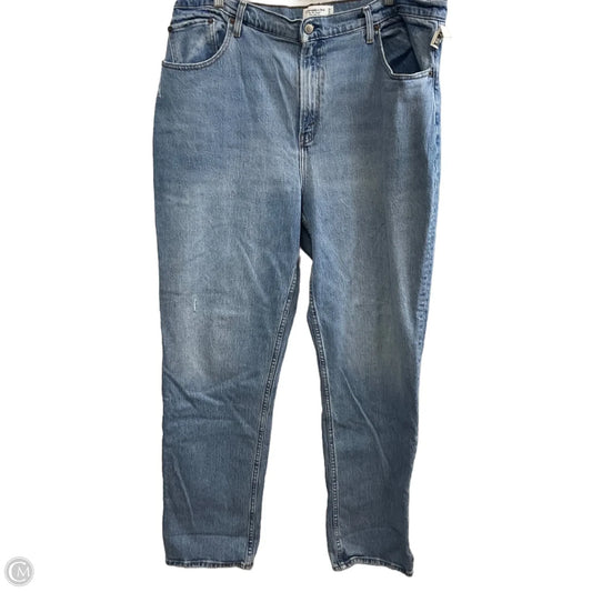 Jeans Straight By Abercrombie And Fitch In Blue Denim, Size: 18