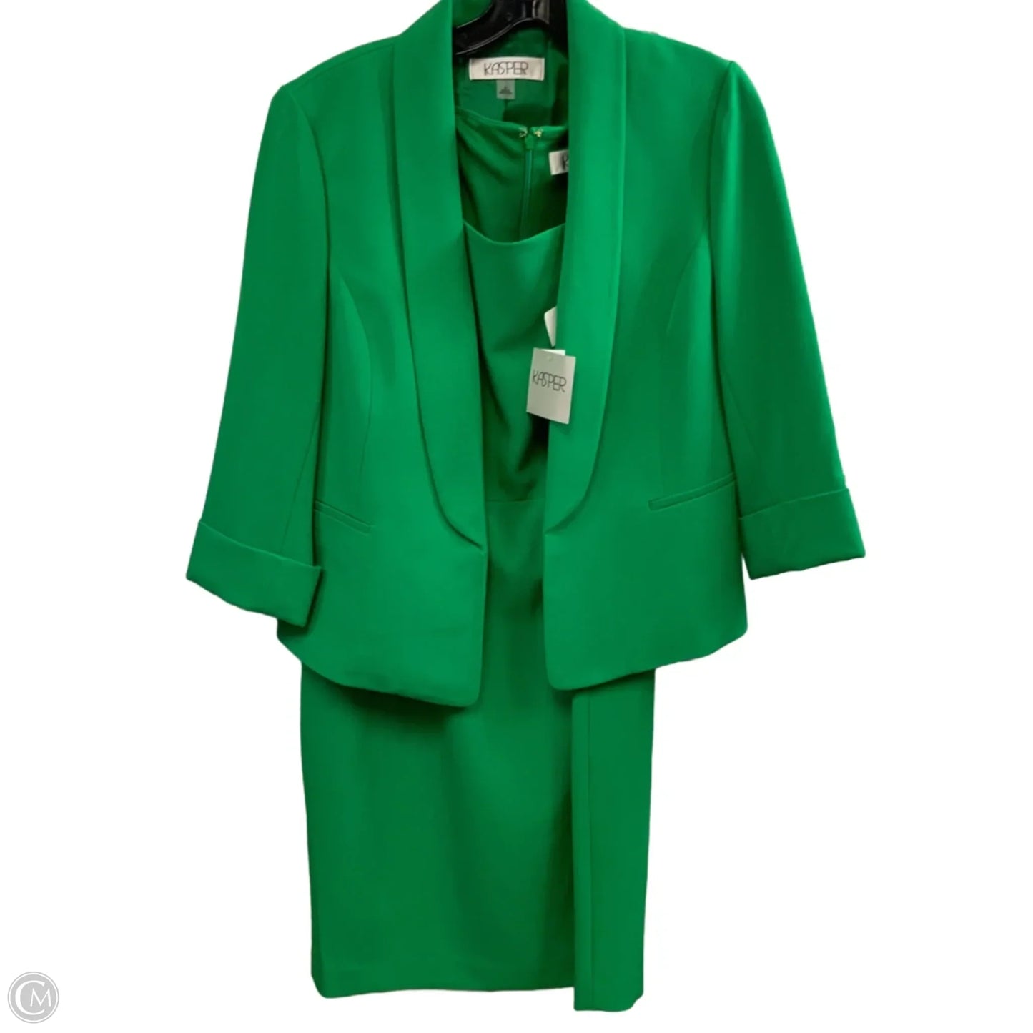 Dress Set 2pc By Kasper In Green, Size: S