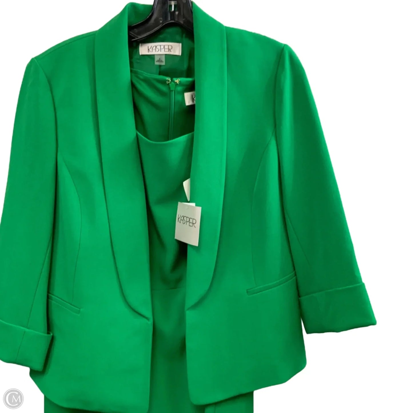 Dress Set 2pc By Kasper In Green, Size: S