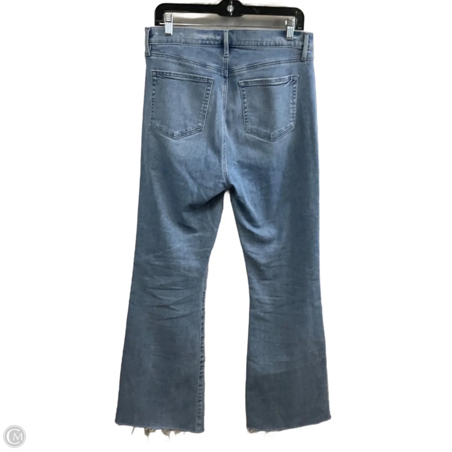 Jeans Flared By Loft In Blue Denim, Size: 10