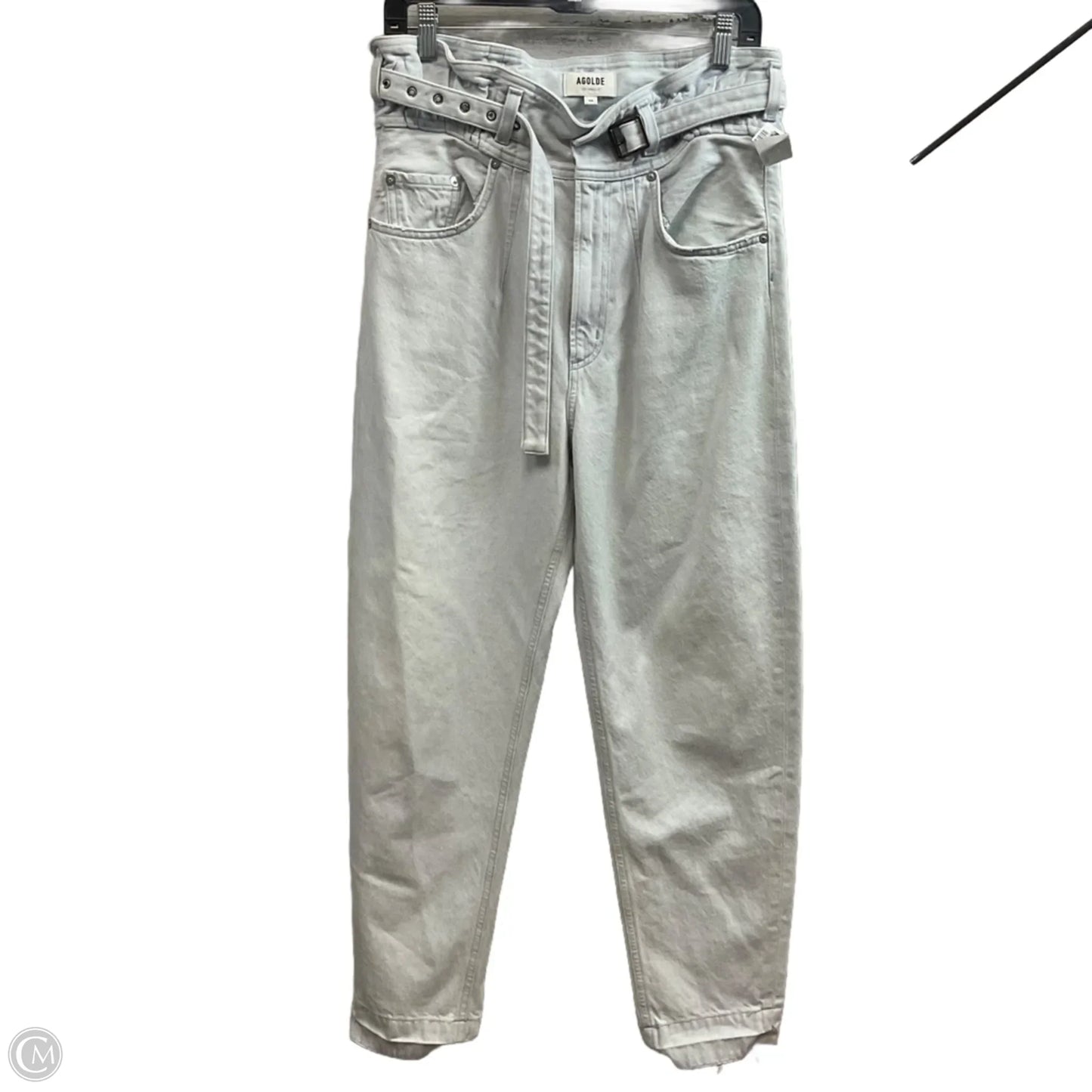 Jeans Straight By Agolde In Blue Denim, Size: 2