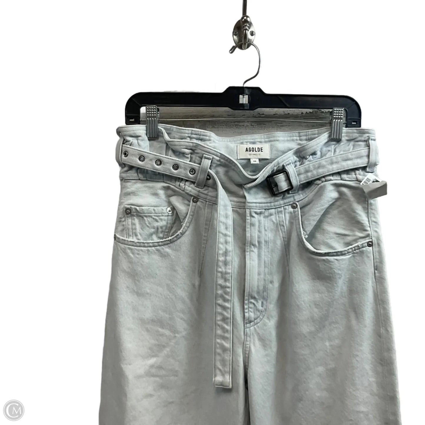 Jeans Straight By Agolde In Blue Denim, Size: 2