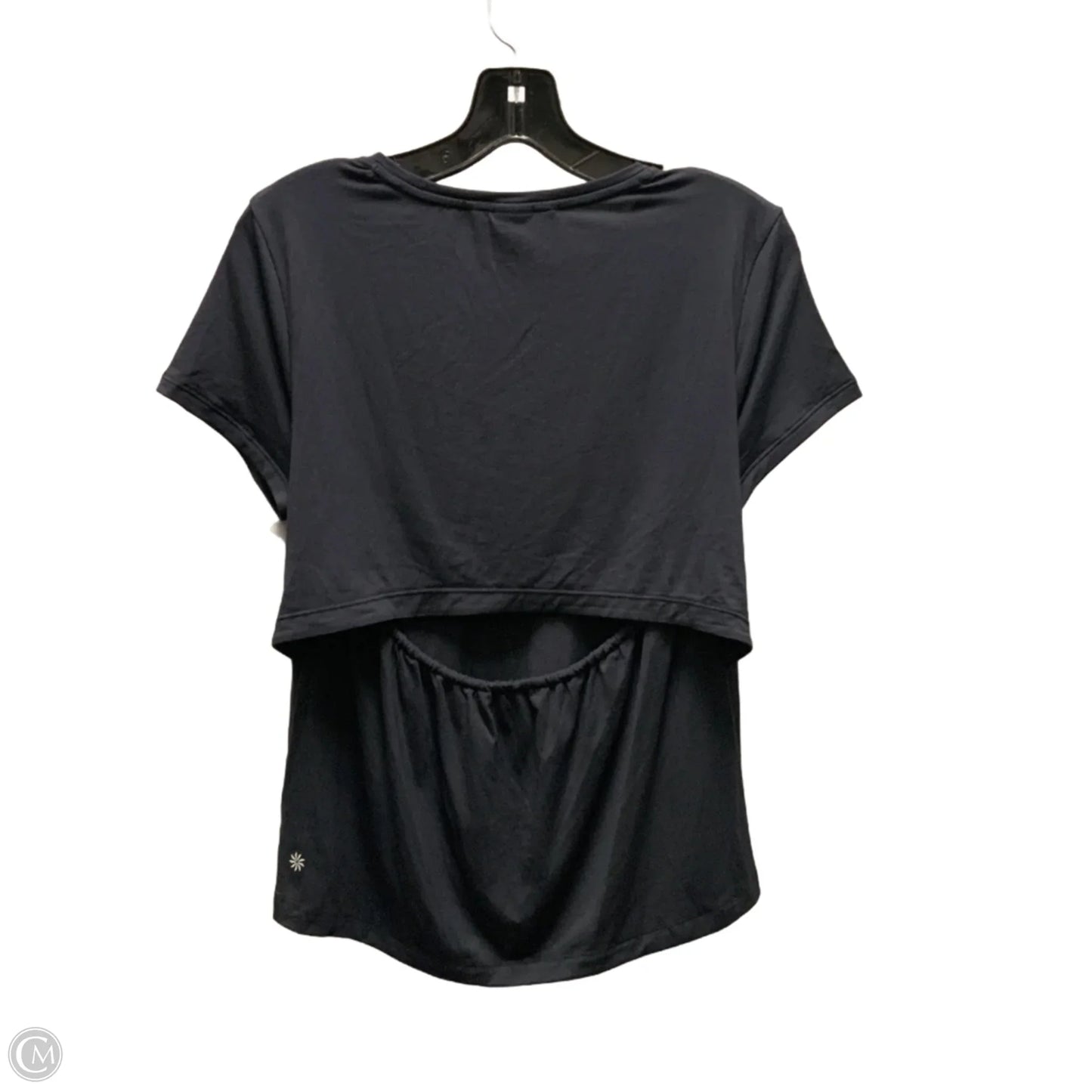 Athletic Top Short Sleeve By Athleta In Black, Size: S