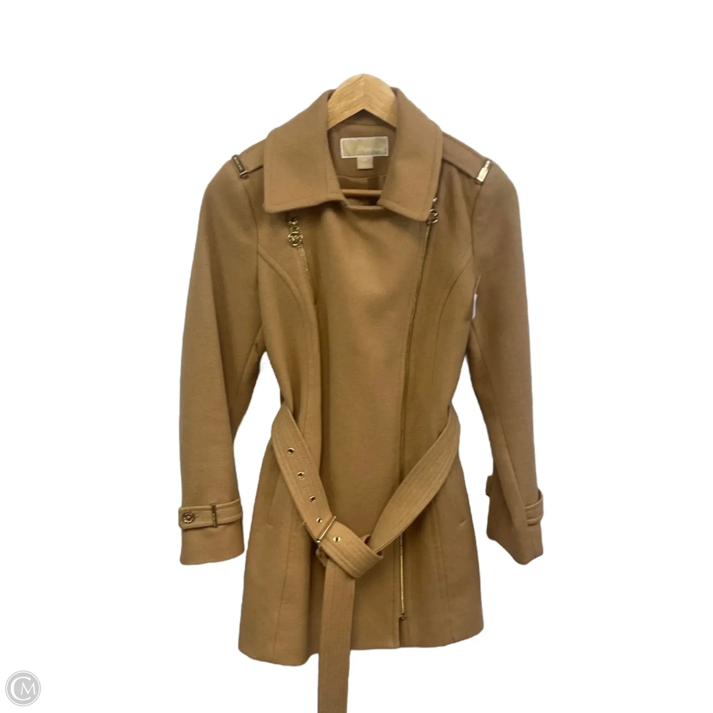 Coat Wool By Michael By Michael Kors In Brown, Size: Sp