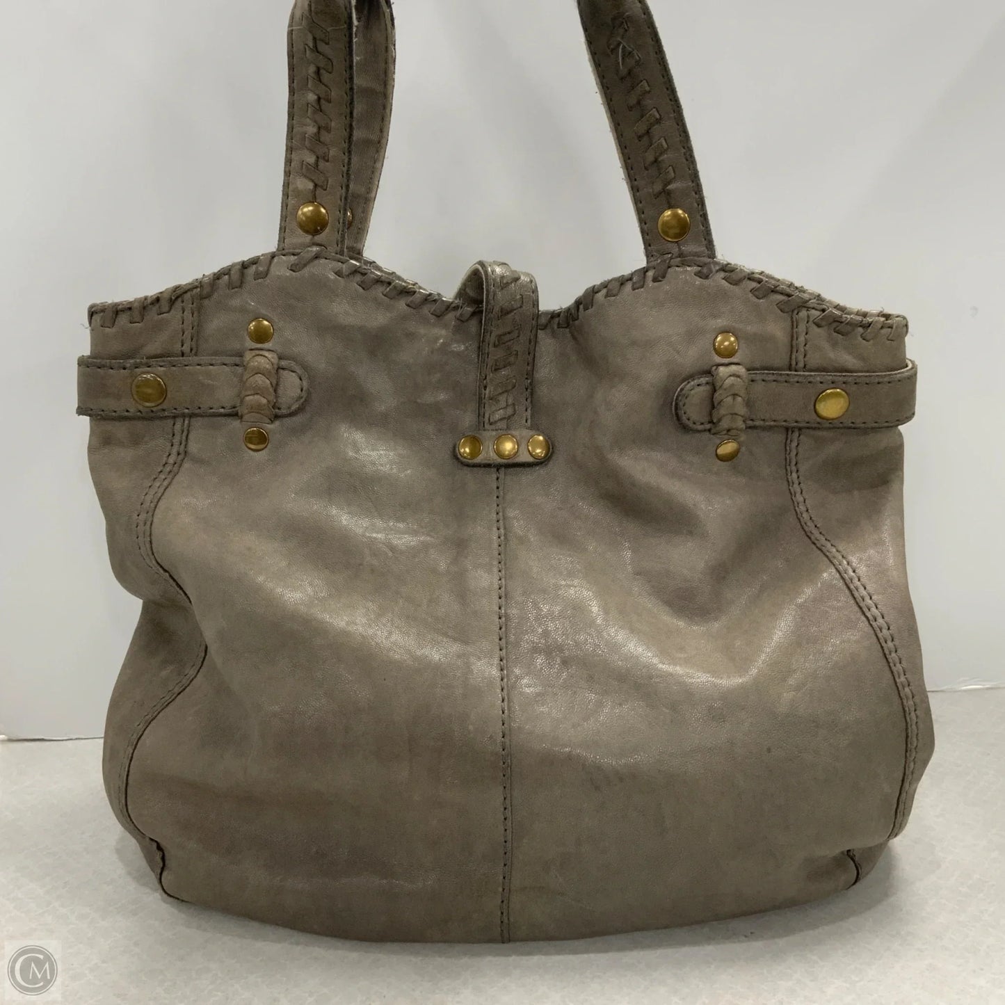 Handbag Leather By Lucky Brand, Size: Medium