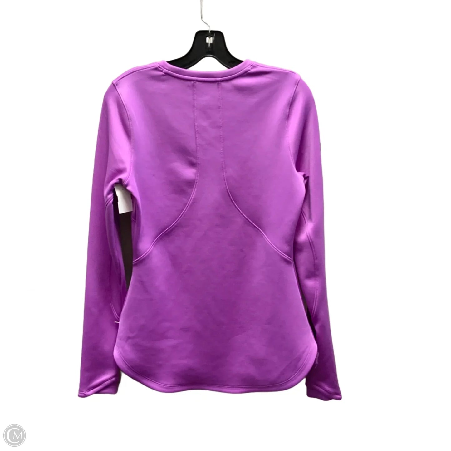 Athletic Top Long Sleeve Crewneck By Under Armour In Purple, Size: Xs